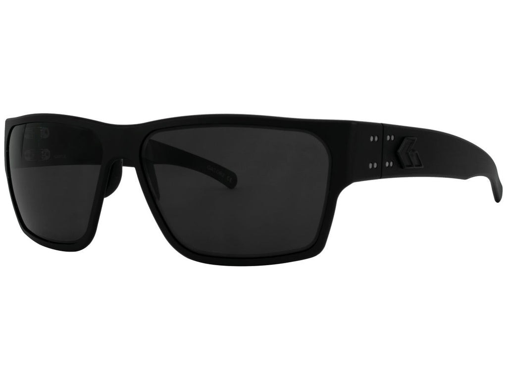 LUNETTES DE SOLEIL DELTA BLACK ANODIZED W/ BLACK LOGO, SMOKE - GATORZ