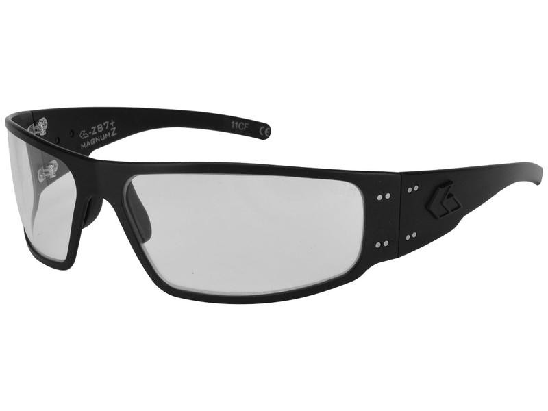 LUNETTES DE SOLEIL MAGNUM, BLACK ANODIZED W/ BLACK LOGO, PHOTOCHROMIC - GATORZ