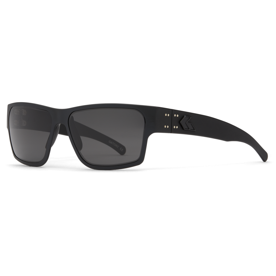 LUNETTES DE SOLEIL DELTA BLACK ANODIZED W/ BLACK LOGO SMOKE - GATORZ