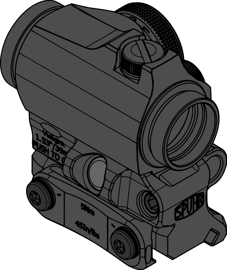 Montage Flip Aimpoint T-2 H39mm/1.53" PIC - SPUHR