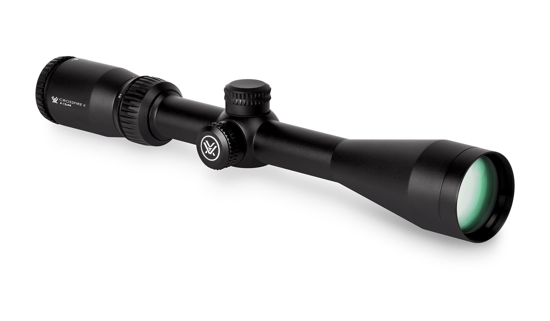 Vortex Optics Crossfire II 4-12x44 SFP Riflescope – V-Plex Reticle, With Rings And Hat Bundle