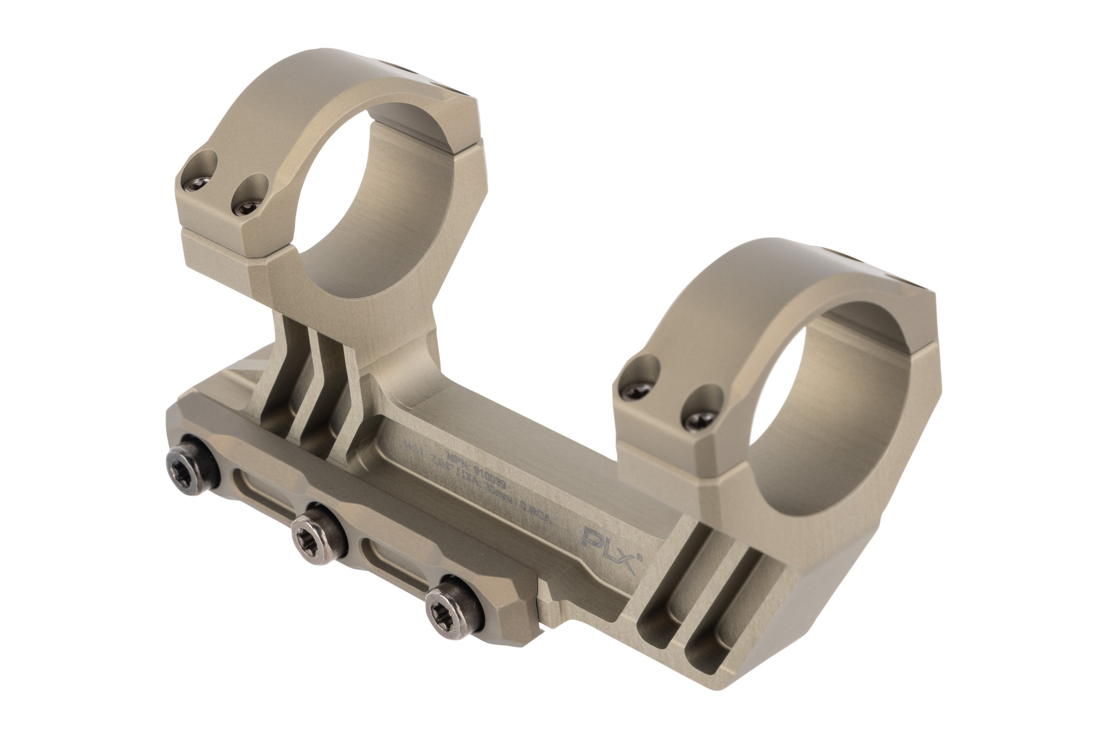 Montage Cantilever PLx 30mm 2.04″ Clear Anodized - PRIMARY ARMS