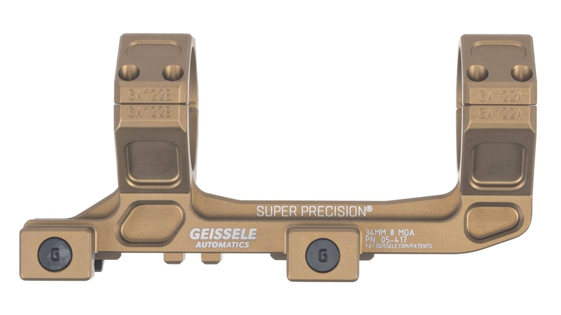 Montage Super Precision 34mm pour AR15 - GEISSELE AUTOMATICS